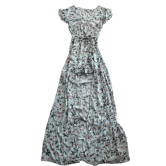 American Eagle Outfitters Floral Shorts Romper Maxi Dress, SiZE XS - Picture 8 of 15